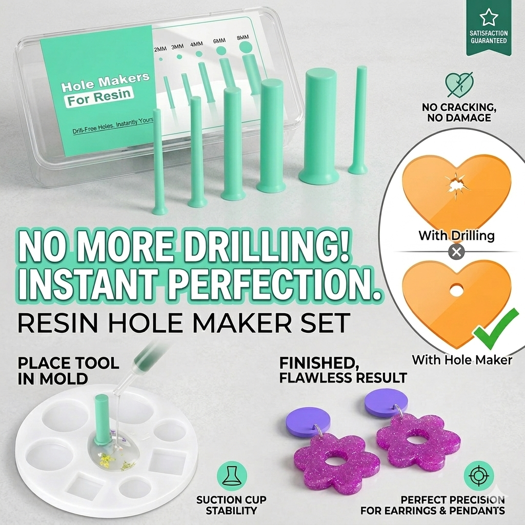 Epoxy Uv Resin Kit - Набор для вырезания отверстий в смоле,