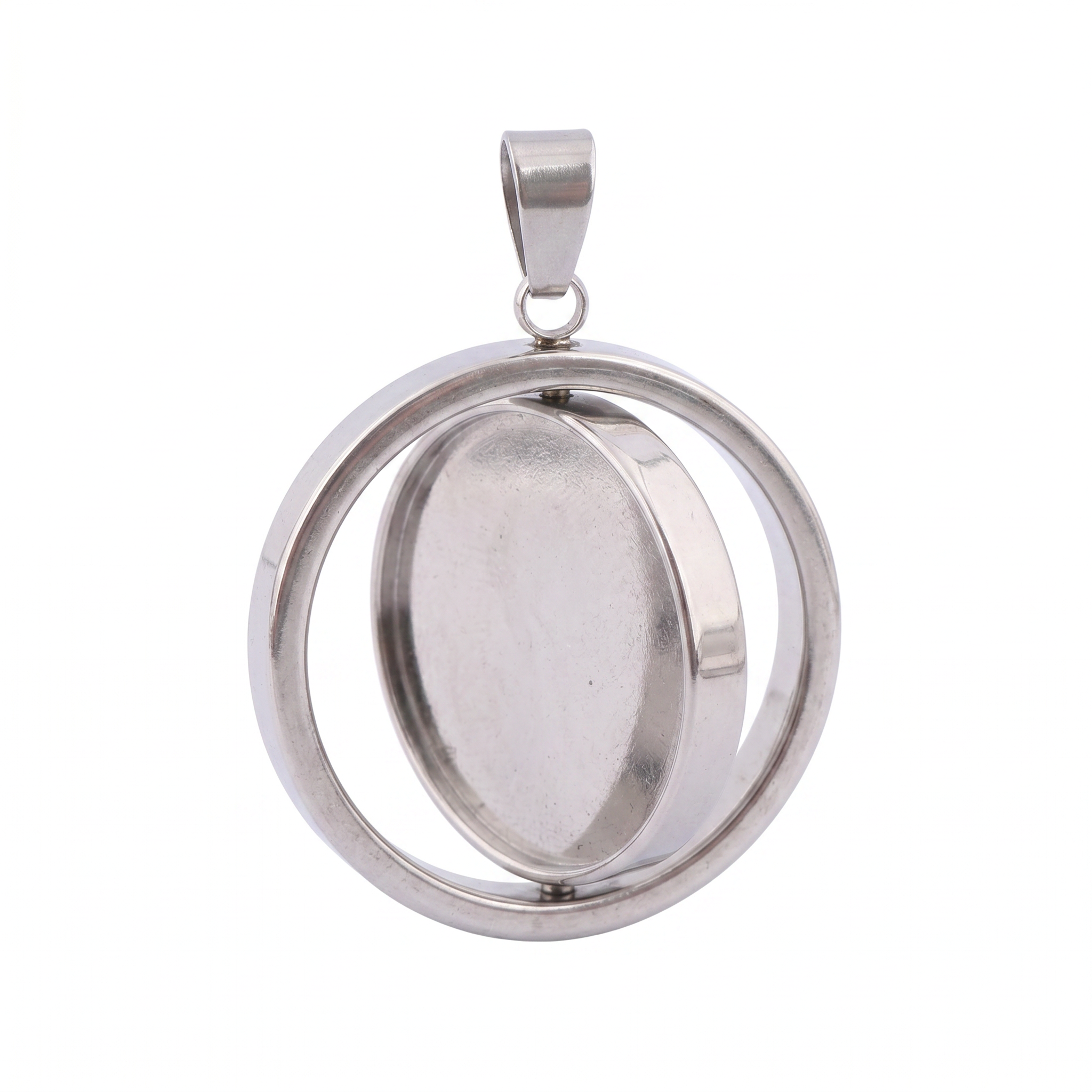 Bezels Set Pendant - 3 шт. вращающиеся круглые основы для