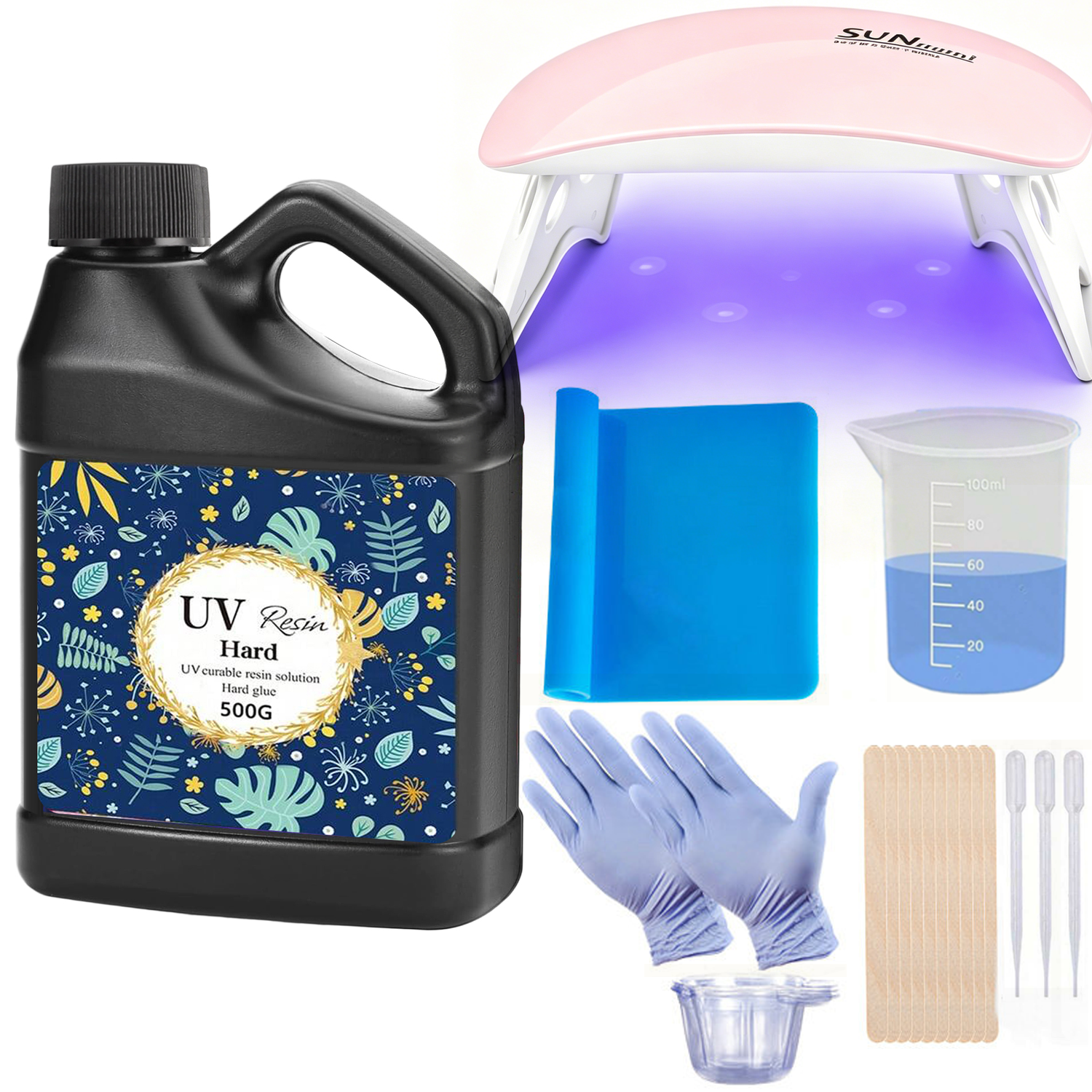Epoxy Uv Resin Kit - Кристально чистая и без запаха УФ-отверждаемая