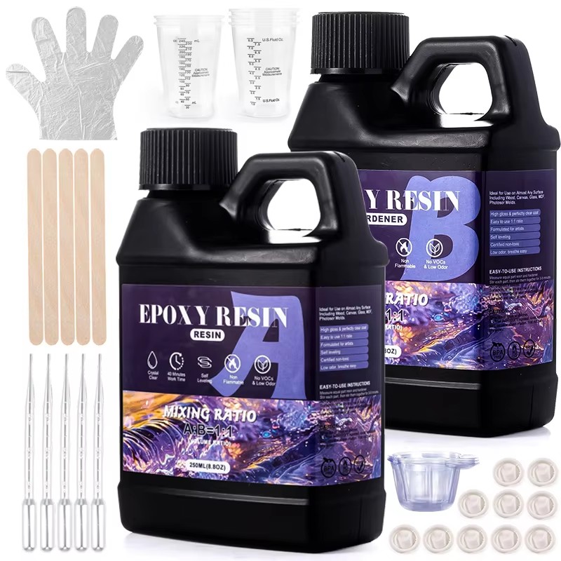 Epoxy Uv Resin Kit - Easy Mix 1:1 комплект эпоксидной смолы,