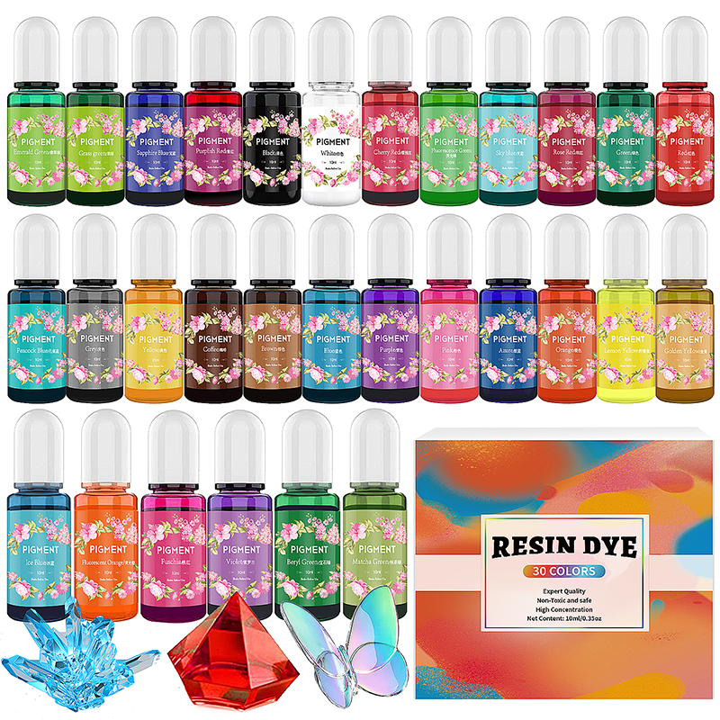 Epoxy Uv Resin Kit - DIY Набор пигментов из эпоксидной смолы,