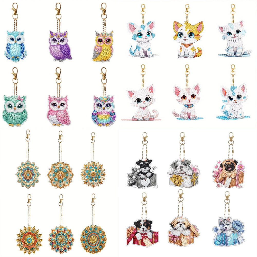 Resin Craft Kit - 6 шт./компл. брелок с бриллиантами «сделай