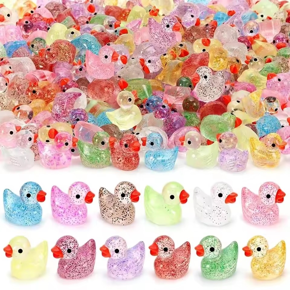 Resin Craft Material - Миниатюрный ландшафтный декор: милый блестящий розовый