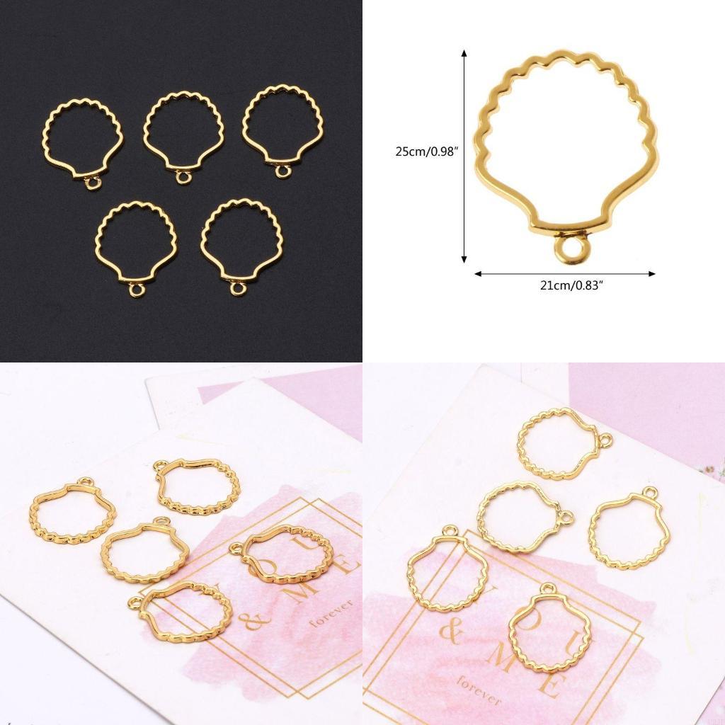 Bezels Set Pendant - 5 шт. для оболочки, пустая рамка,