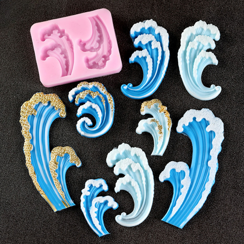 Resin Ocean Wave Mold - Силиконовые формы с волнистым океаном, украшение