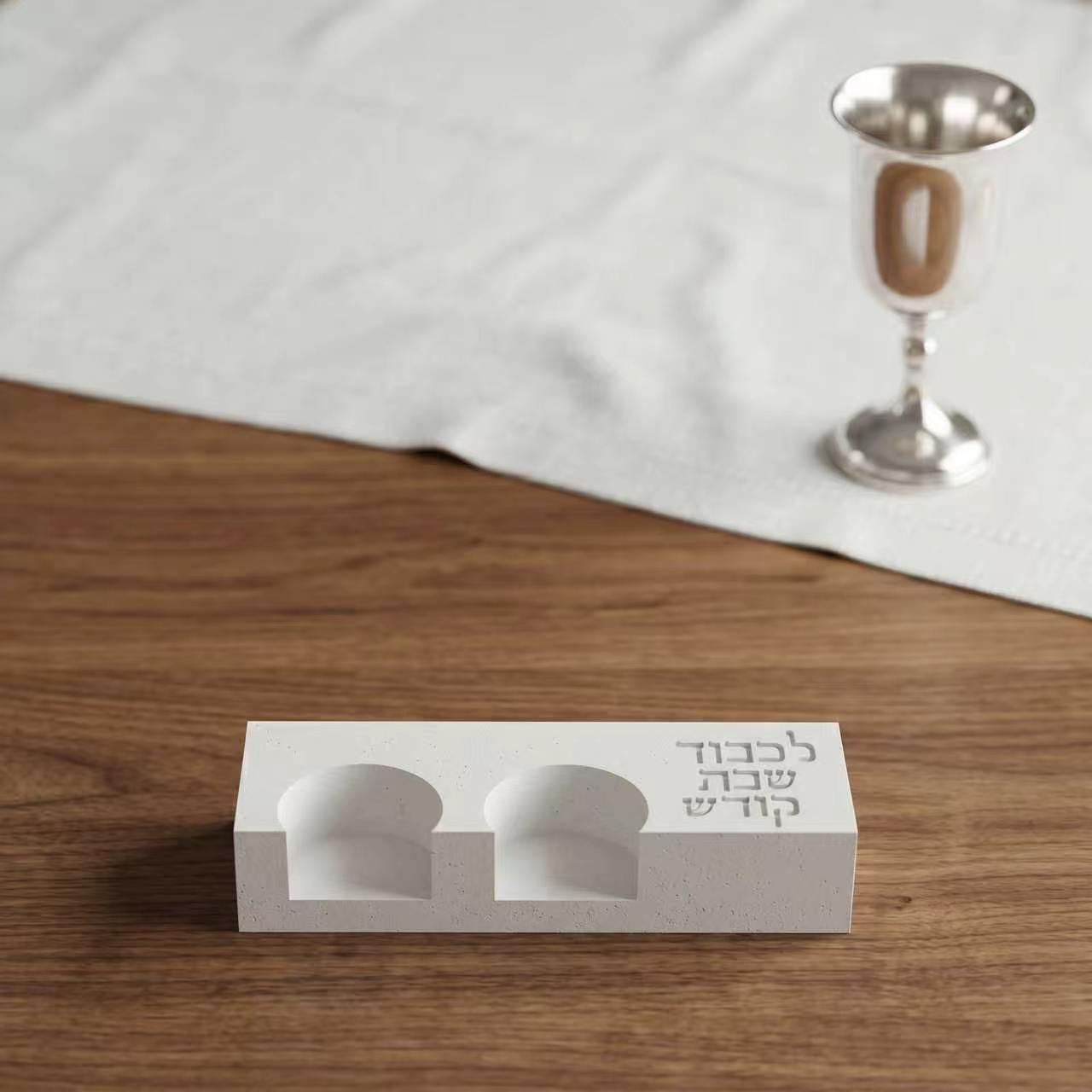 Serving Tray Mold - Современная силиконовая форма для двойного подсвечника