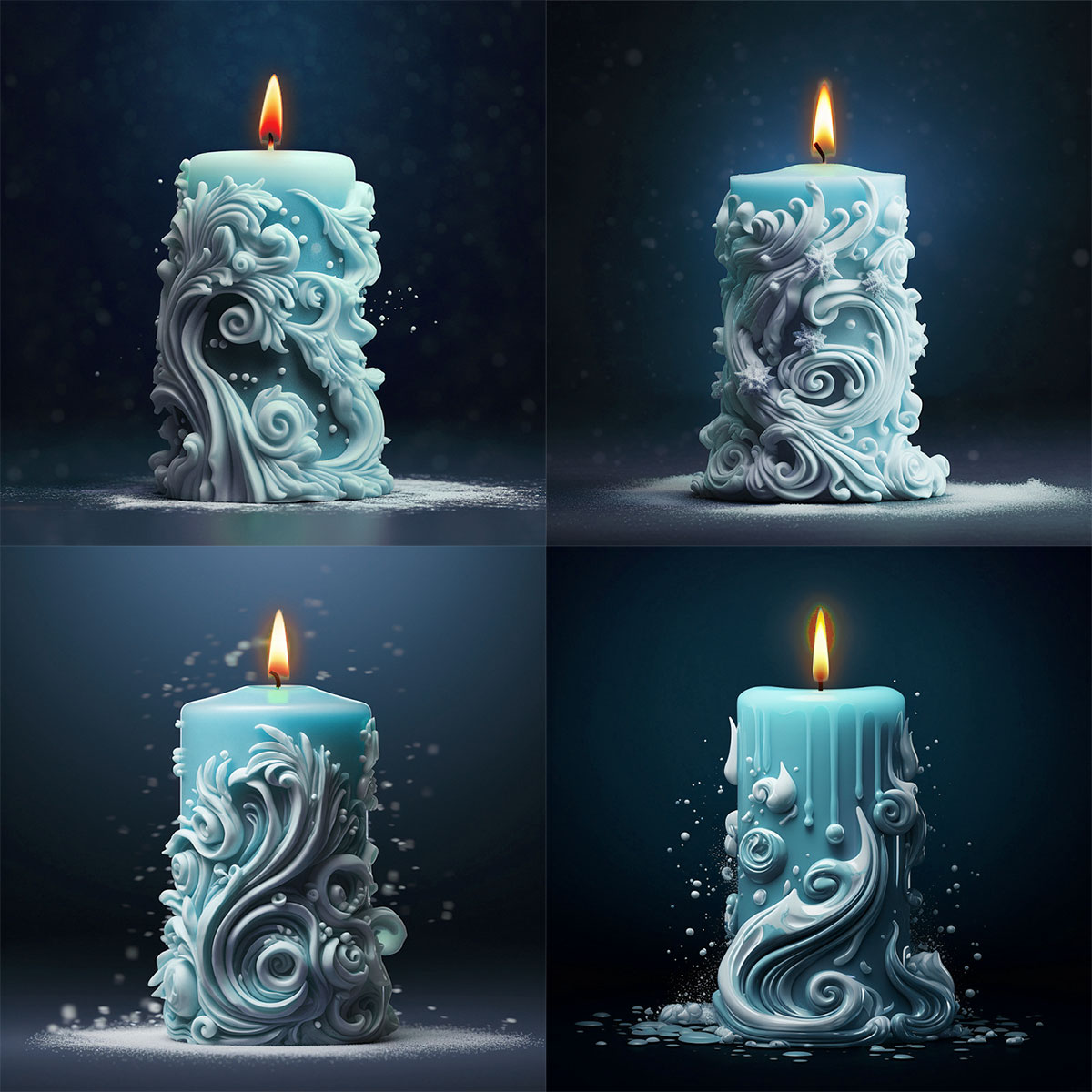 Resin Ocean Wave Mold - Геометрия, резная цилиндрическая силиконовая форма для