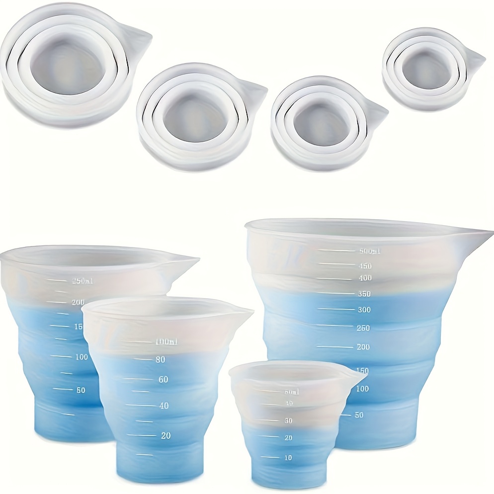 Mixing Cup Silicone - Складная силиконовая мерная чашка 50-500 мл,