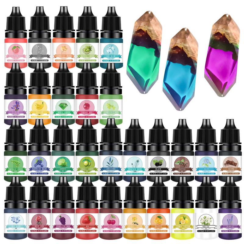 Resin Ocean Wave Mold - 5 мл 30 цветов смола пигмент