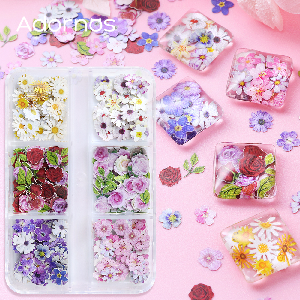 Flower Preservation Resin - 6 сеток, цветы, чипсы из древесной