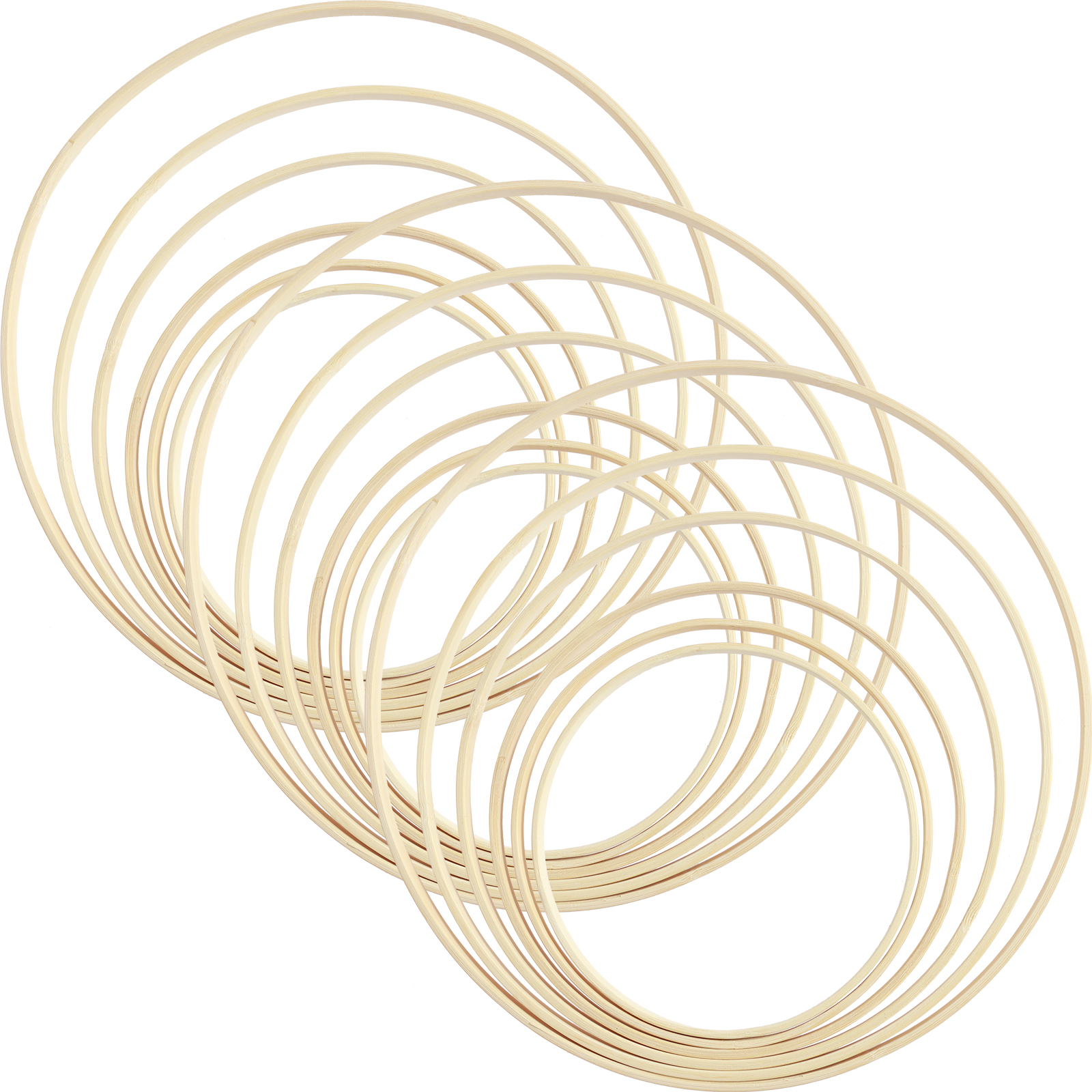 Wood Ring Blank - 18 шт., набор колец из бамбука,