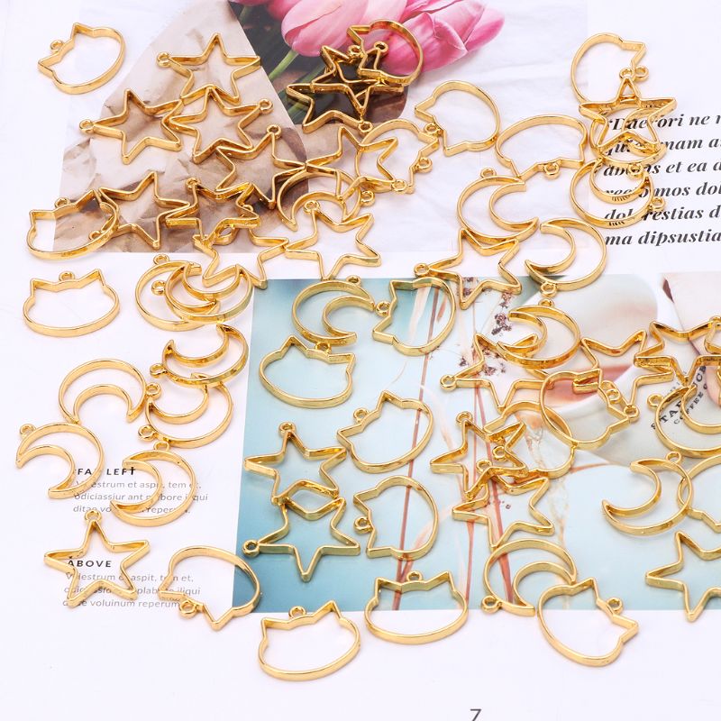 Bezels Set Pendant - Мини-кулон в геометрической рамке, поделки из