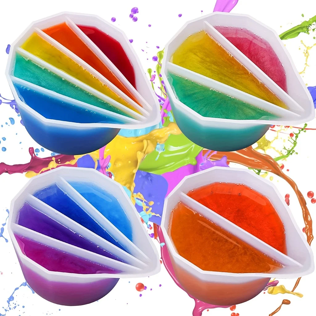 Mixing Cup Silicone - Разделенная чашка для смешивания цветов для