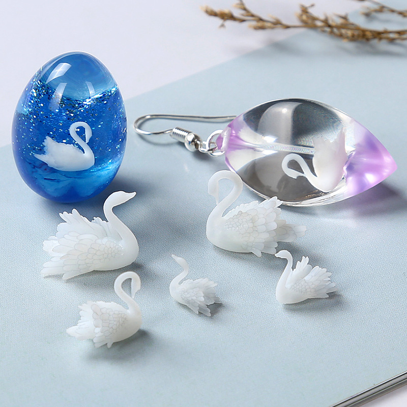 4 шт./лот 3D микро Лебедь пейз – обзор и цена Resin Ocean Wave Mold