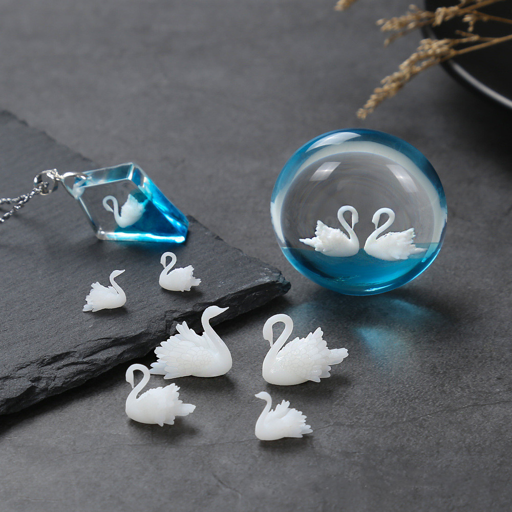 4 шт./лот 3D микро Лебедь пейз – обзор и цена Resin Ocean Wave Mold