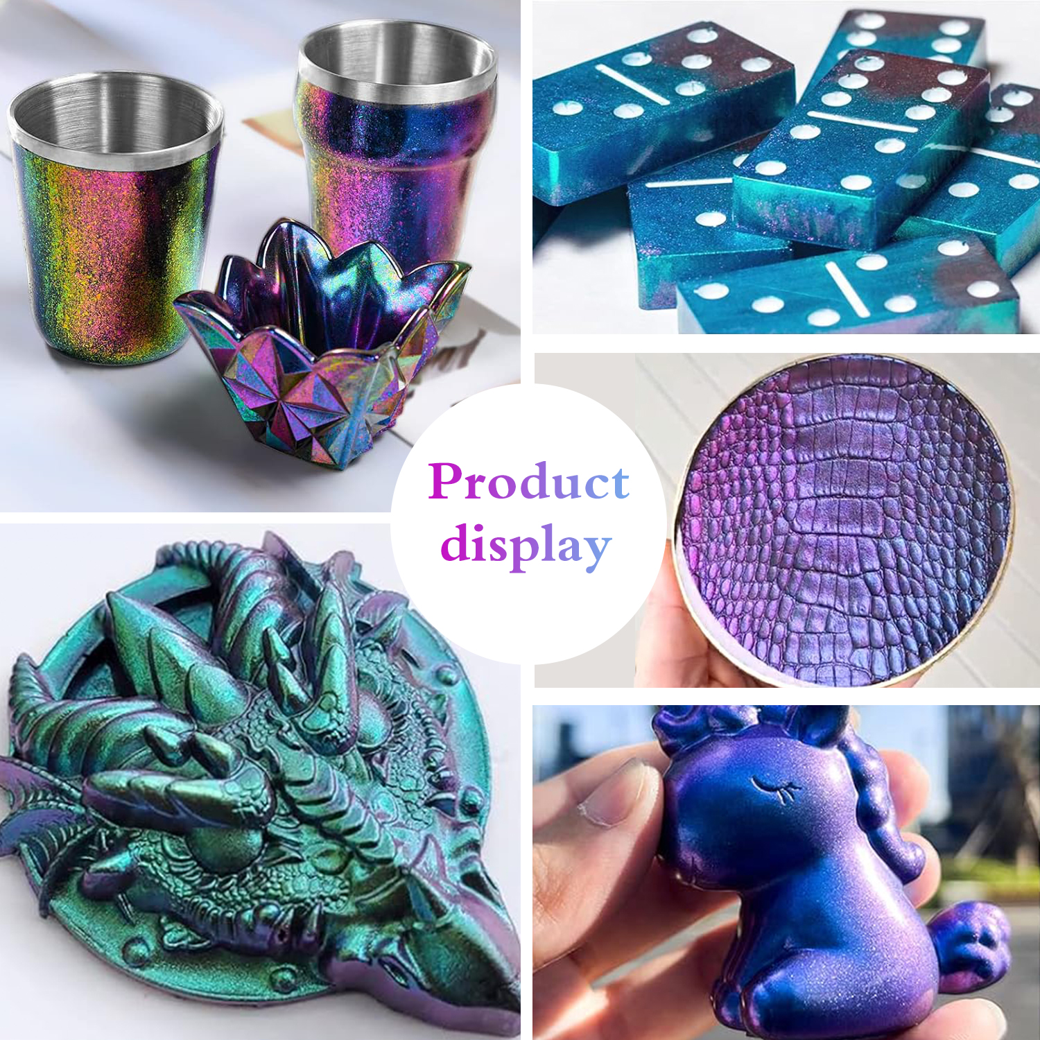 1 комплект, порошок хамелеона, – обзор и цена Resin Glitter Pack
