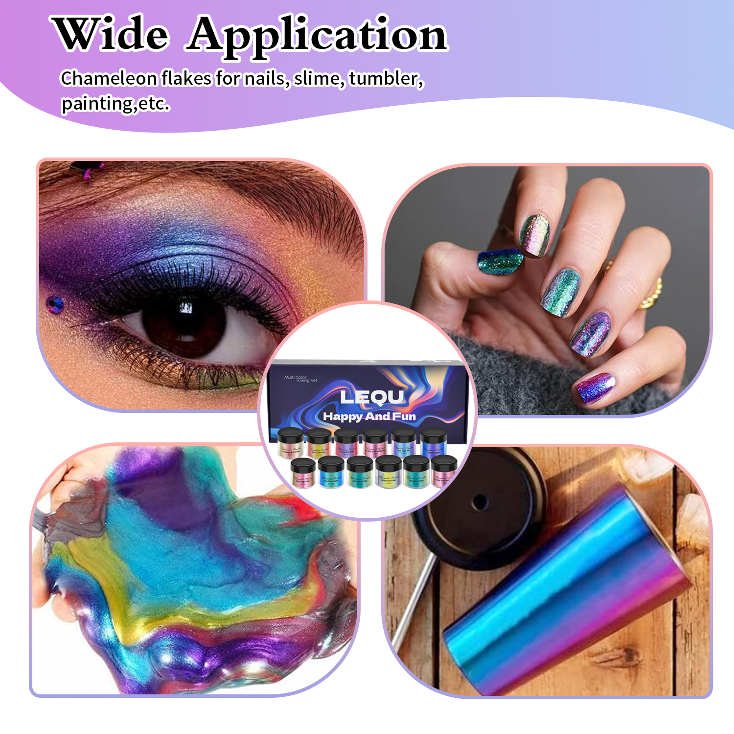 1 комплект, порошок хамелеона, – обзор и цена Resin Glitter Pack