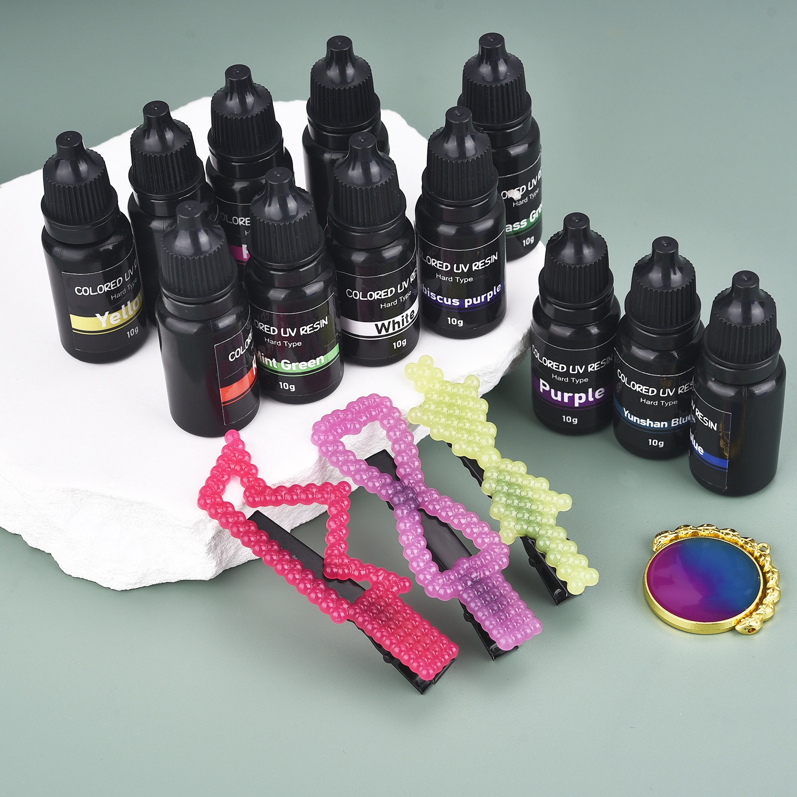 17 цветов УФ-клей из смолы, 10 – обзор и цена Epoxy Uv Resin Kit