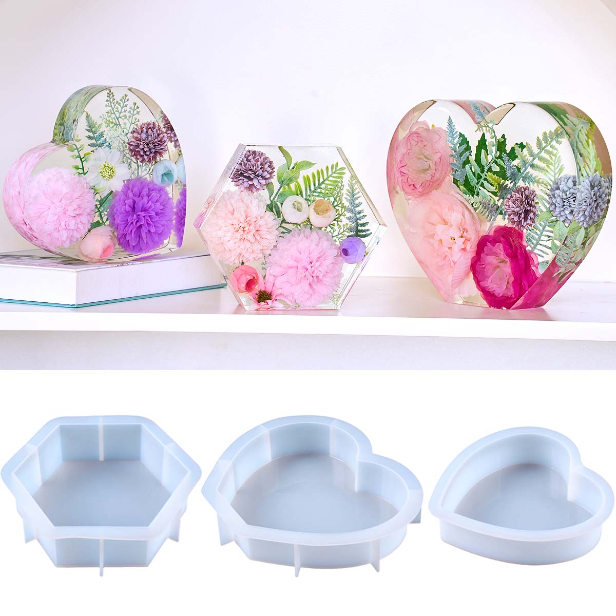 Большая силиконовая форма для  – обзор и цена Flower Preservation Resin