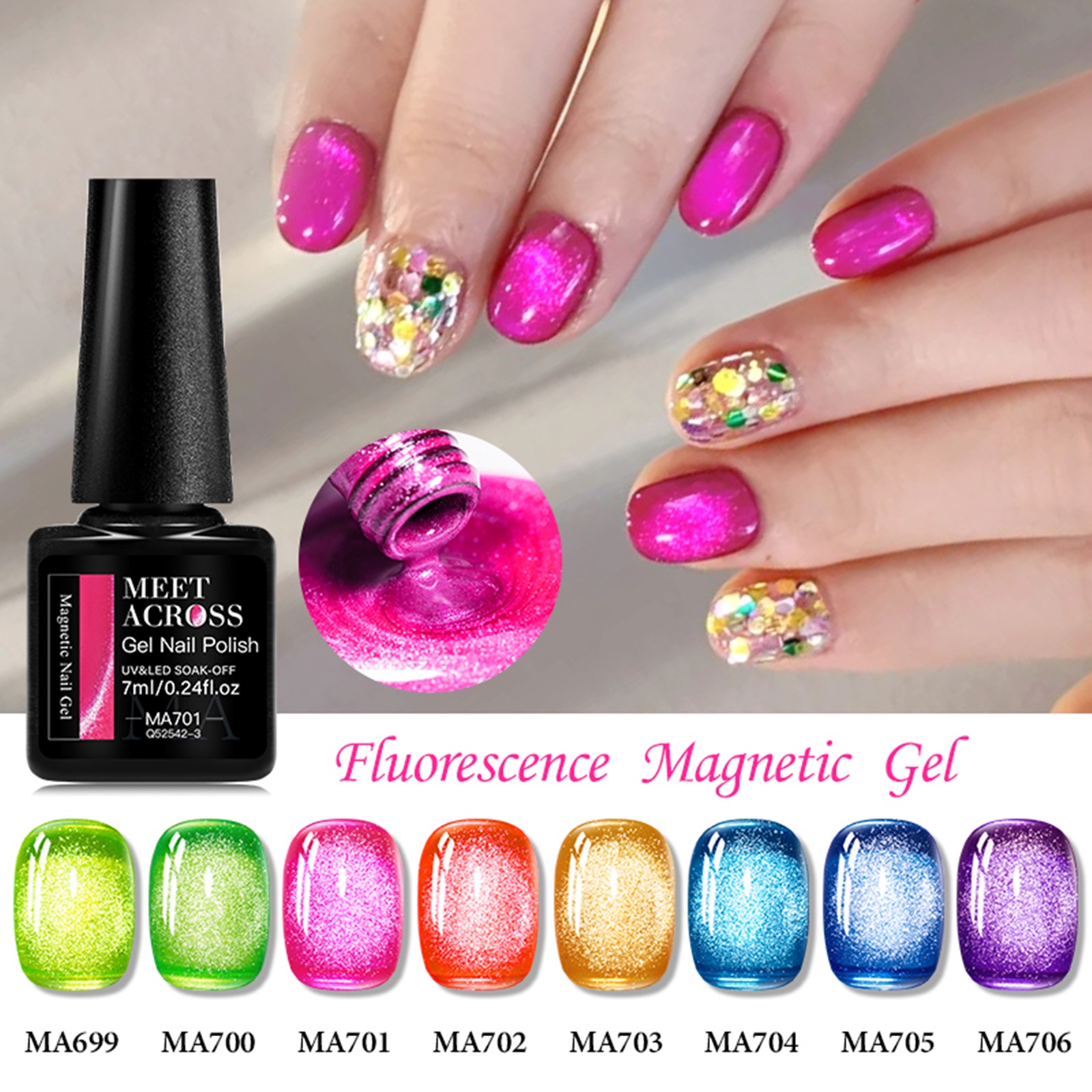12 шт./компл. набор магнитных  – обзор и цена Resin Glitter Pack
