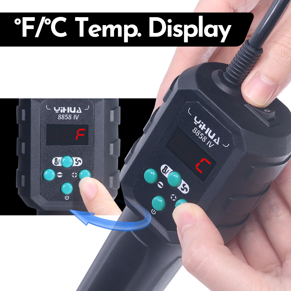 YIHUA термофена с регулируемой – обзор и цена Heat Gun Small