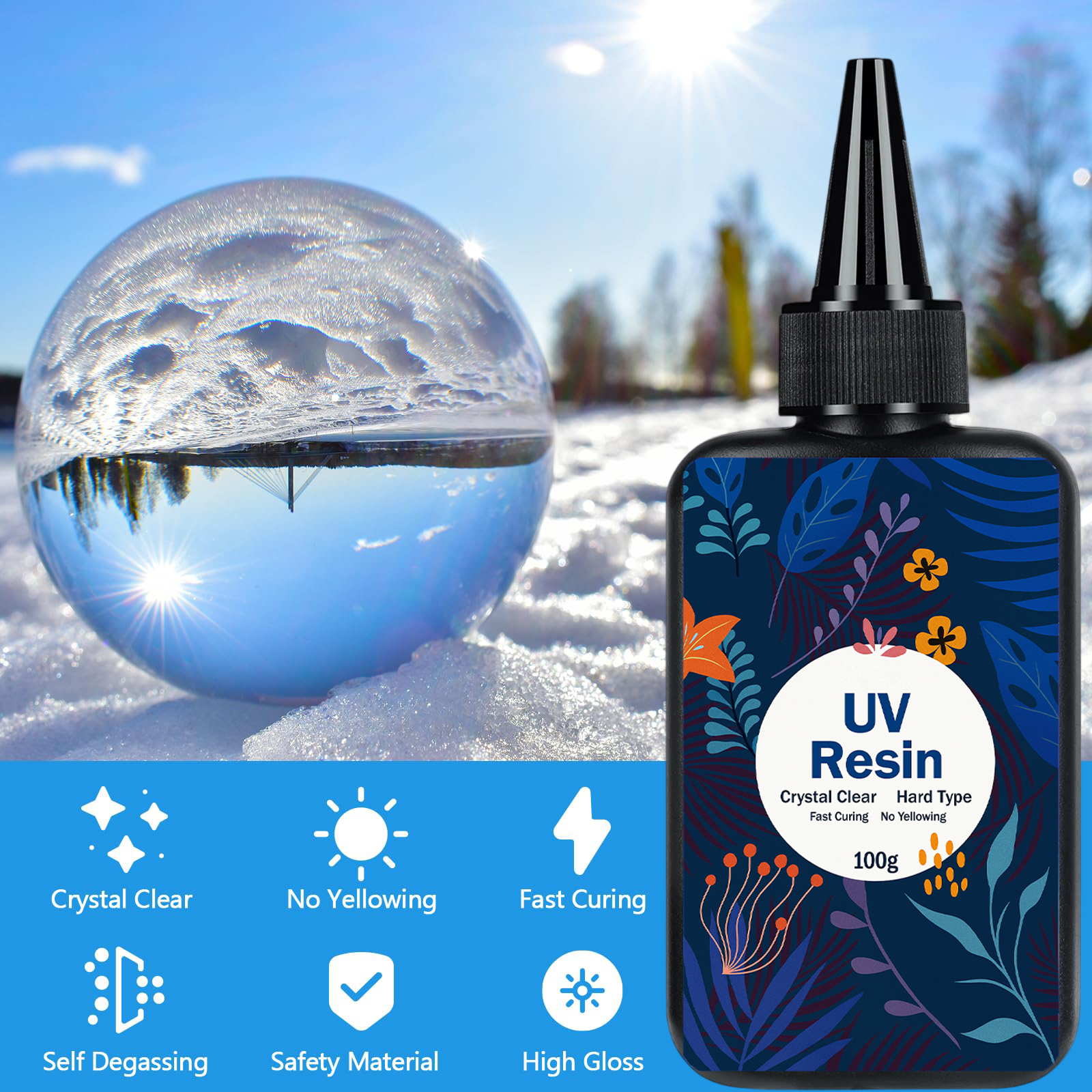УФ-смола прозрачная, отверждае – обзор и цена Epoxy Uv Resin Kit