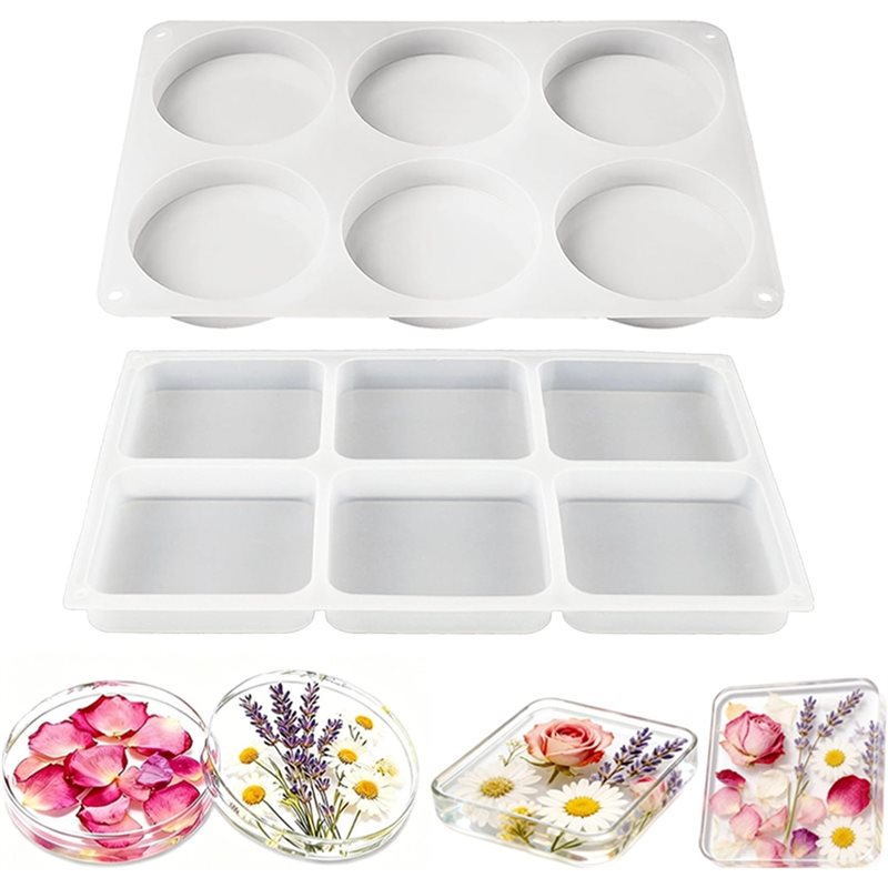 Силиконовые формы для подставо – обзор и цена Coaster Mold Round