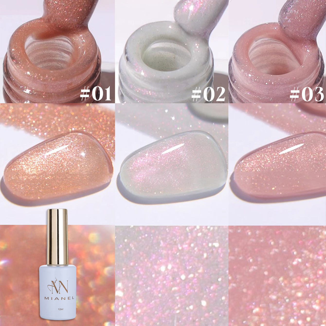 MIANEL 12 мл 1 шт. Отбеливающи – обзор и цена Resin Glitter Pack