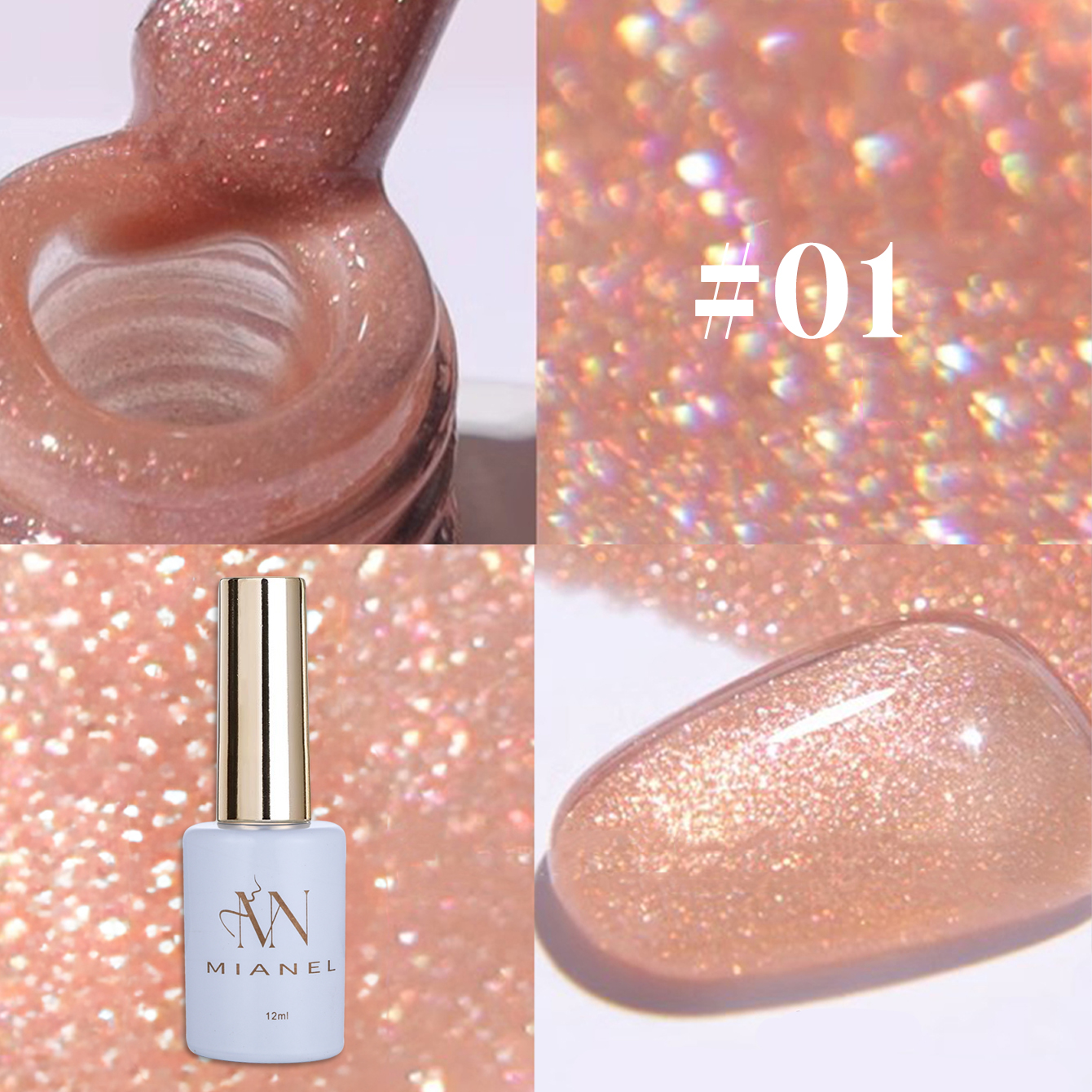 MIANEL 12 мл 1 шт. Отбеливающи – обзор и цена Resin Glitter Pack