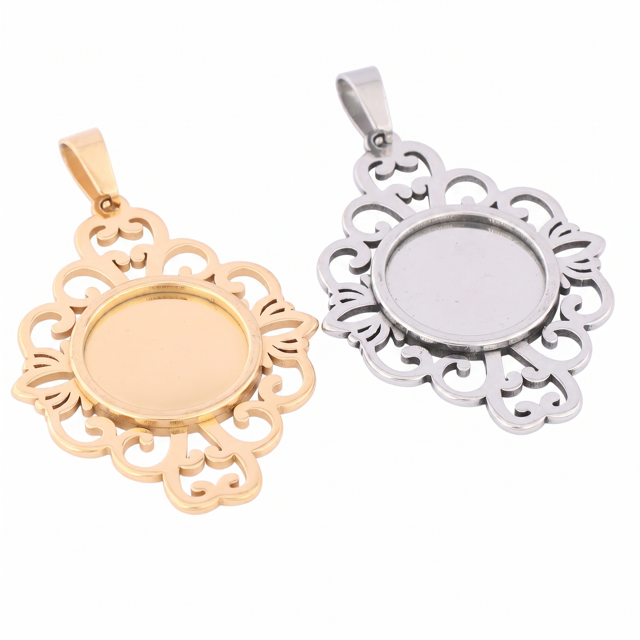 5 шт. заготовок для кулонов из – обзор и цена Bezels Set Pendant