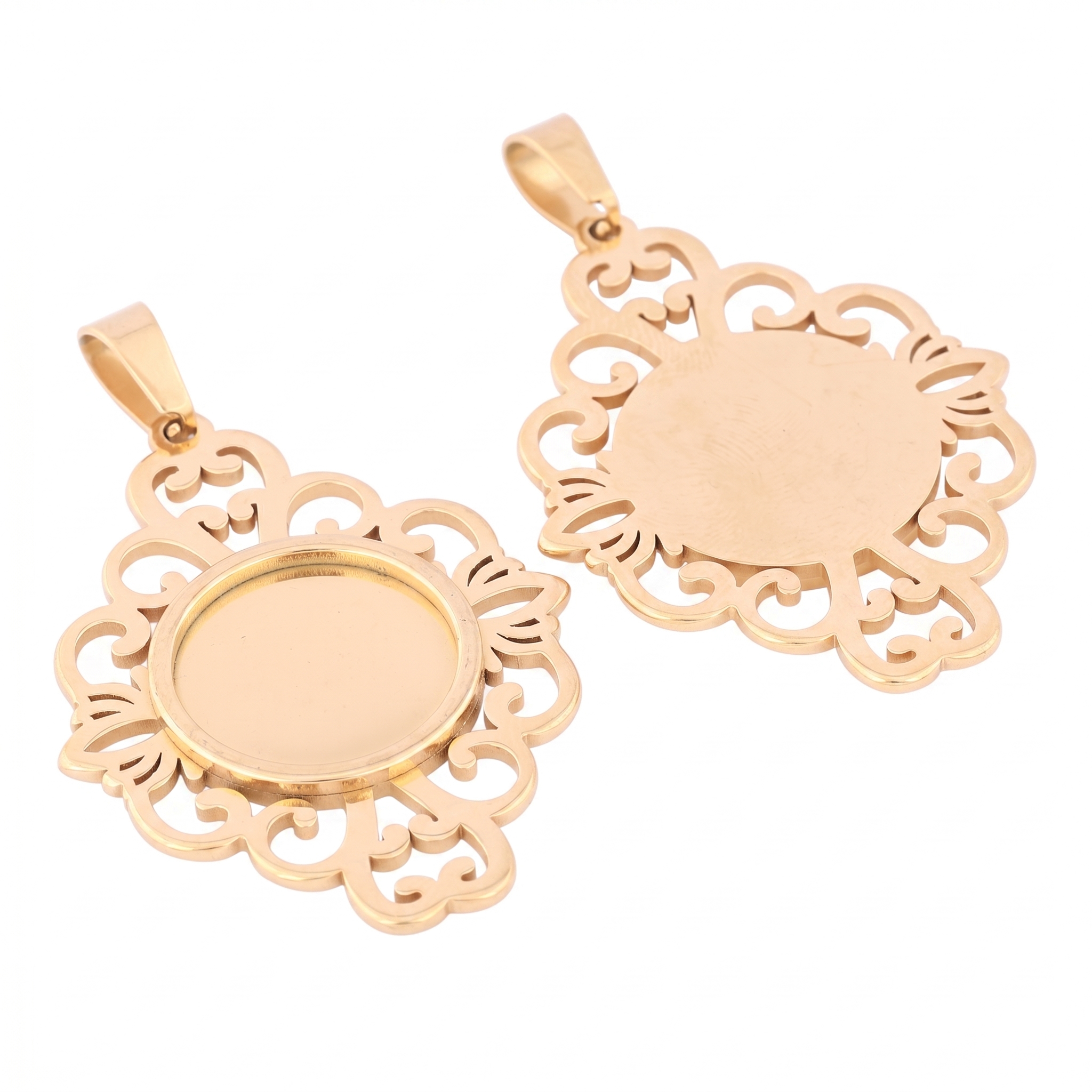 5 шт. заготовок для кулонов из – обзор и цена Bezels Set Pendant