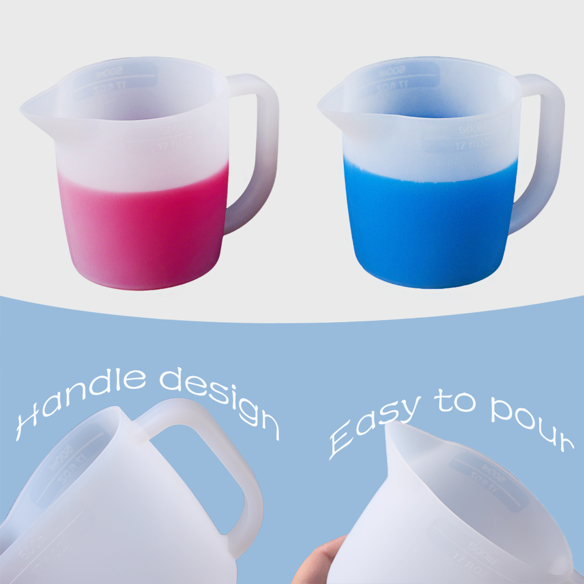 Силиконовый мерный стакан 500  – обзор и цена Mixing Cup Silicone