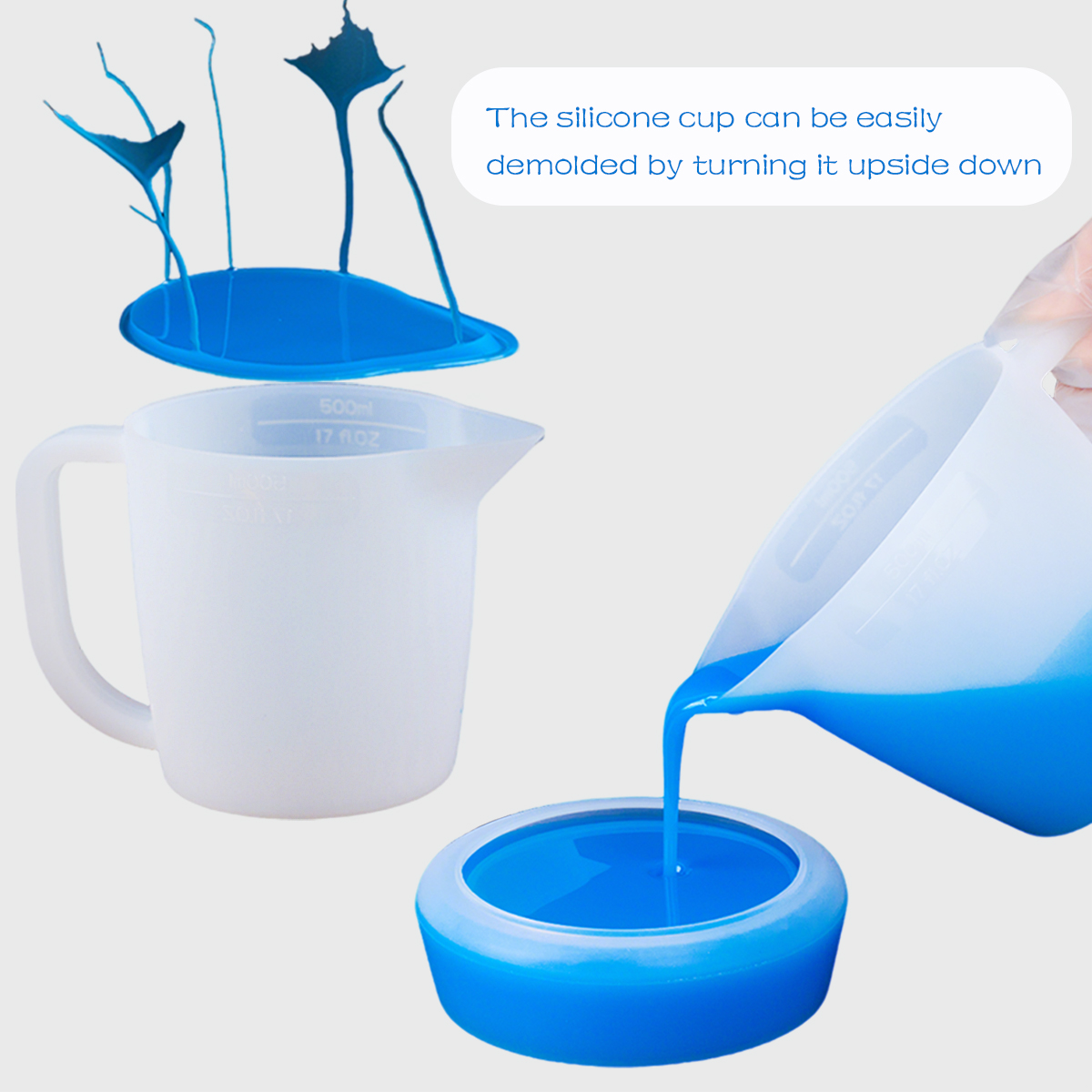 Силиконовый мерный стакан 500  – обзор и цена Mixing Cup Silicone