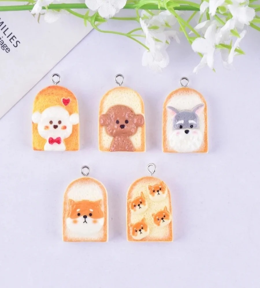 10 шт. милых подвесок из смолы – обзор и цена Resin Craft Material