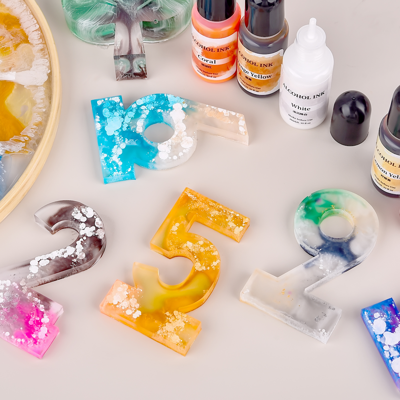 1 комплект художественных черн – обзор и цена Resin Dye Alcohol