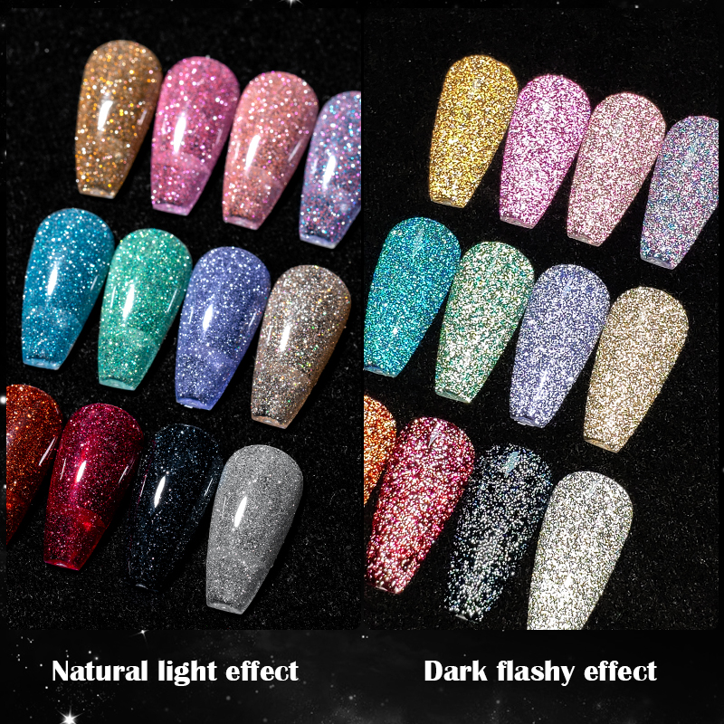 Набор гель-лаков для ногтей 5  – обзор и цена Resin Glitter Pack