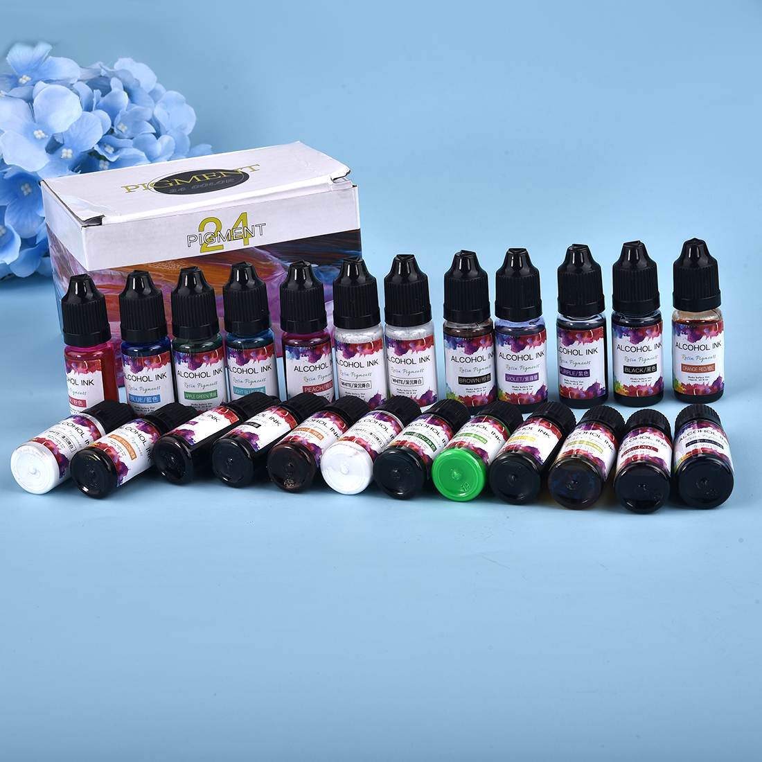 Набор художественных чернил 10 – обзор и цена Resin Dye Alcohol