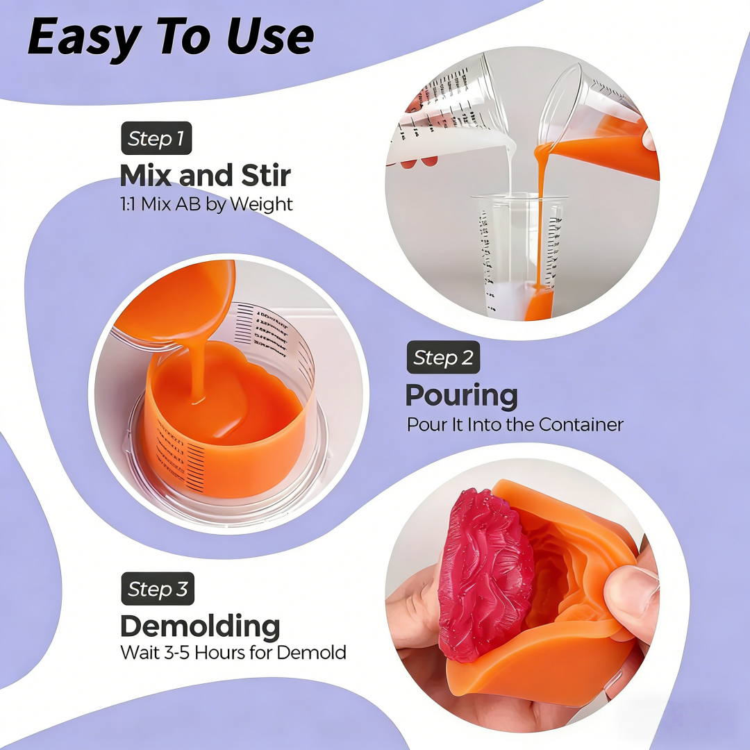 Прочный жидкий каучуковый мате – обзор и цена Resin Craft Material