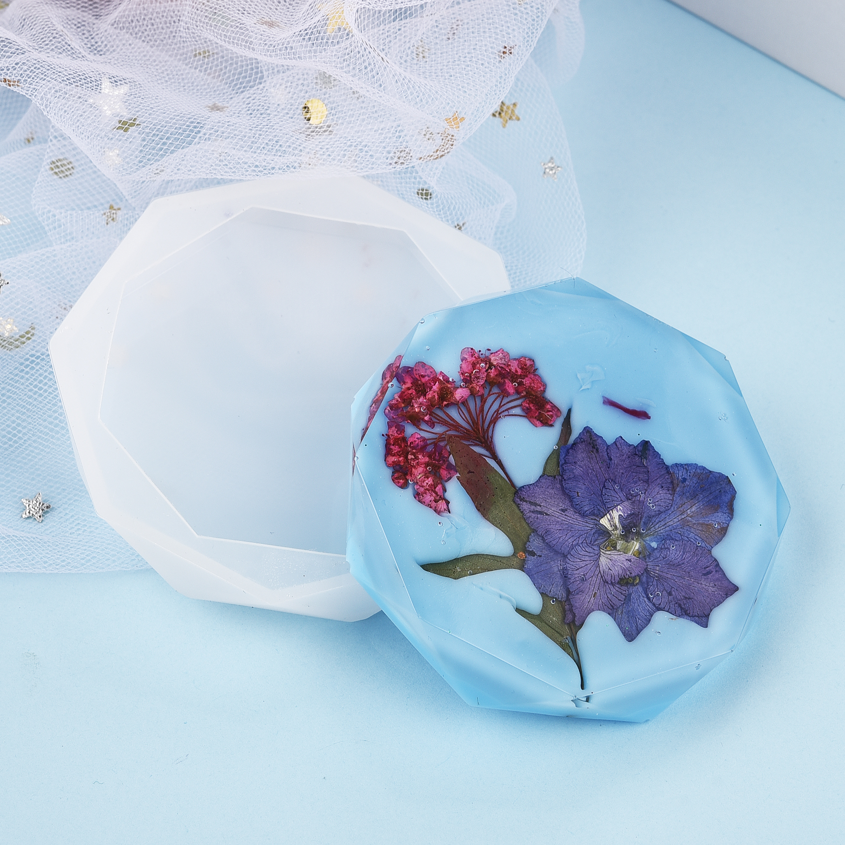 Силиконовая форма для литья по – обзор и цена Coaster Mold Round