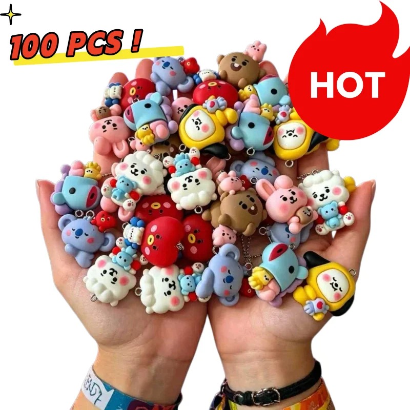 7 шт. смоляных мультяшных шарм – обзор и цена Crafting Resin