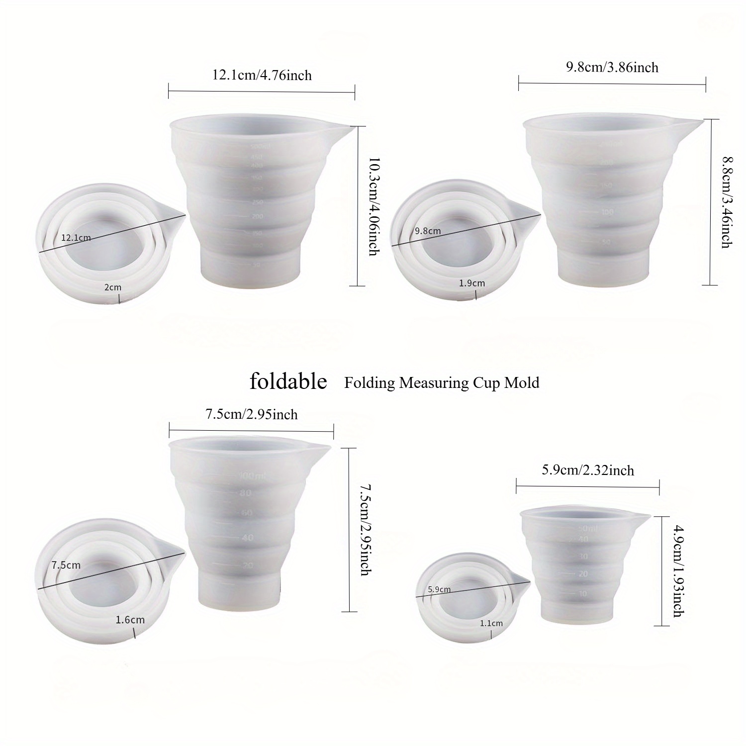 Складная силиконовая мерная ча – обзор и цена Mixing Cup Silicone