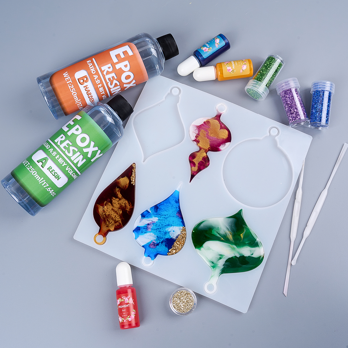 1:1 AB комплект эпоксидного кл – обзор и цена Resin Jewelry Kit