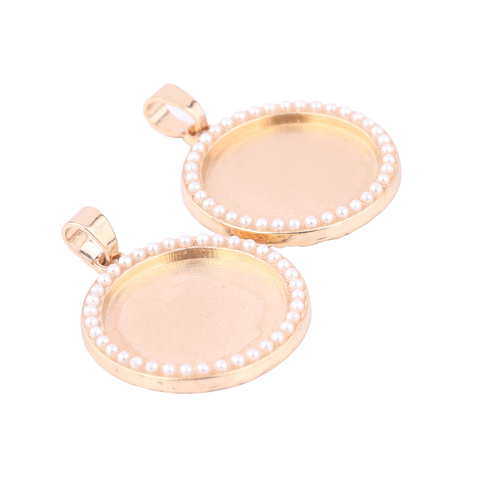5 шт. Kc золотой жемчуг кабошо – обзор и цена Bezels Set Pendant