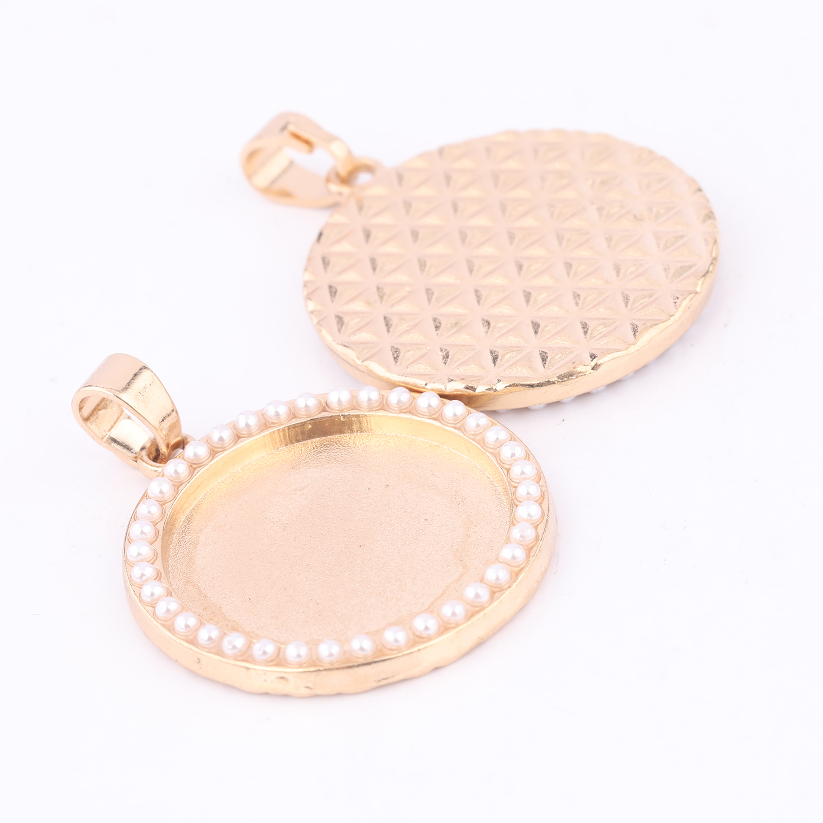 5 шт. Kc золотой жемчуг кабошо – обзор и цена Bezels Set Pendant