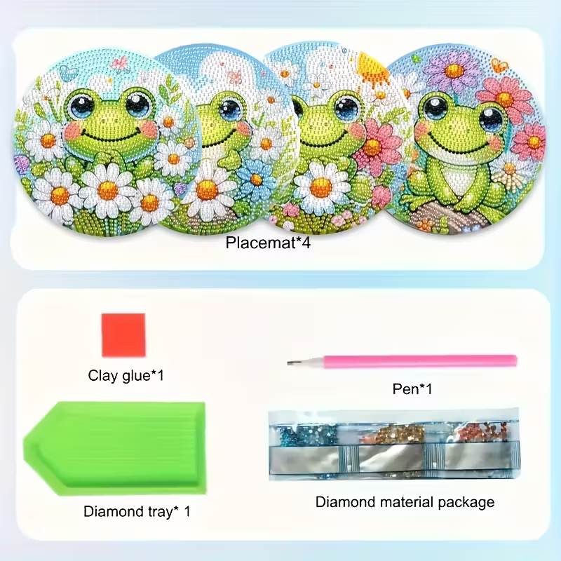 Набор из 4 деревянных ковриков – обзор и цена Resin Craft Kit