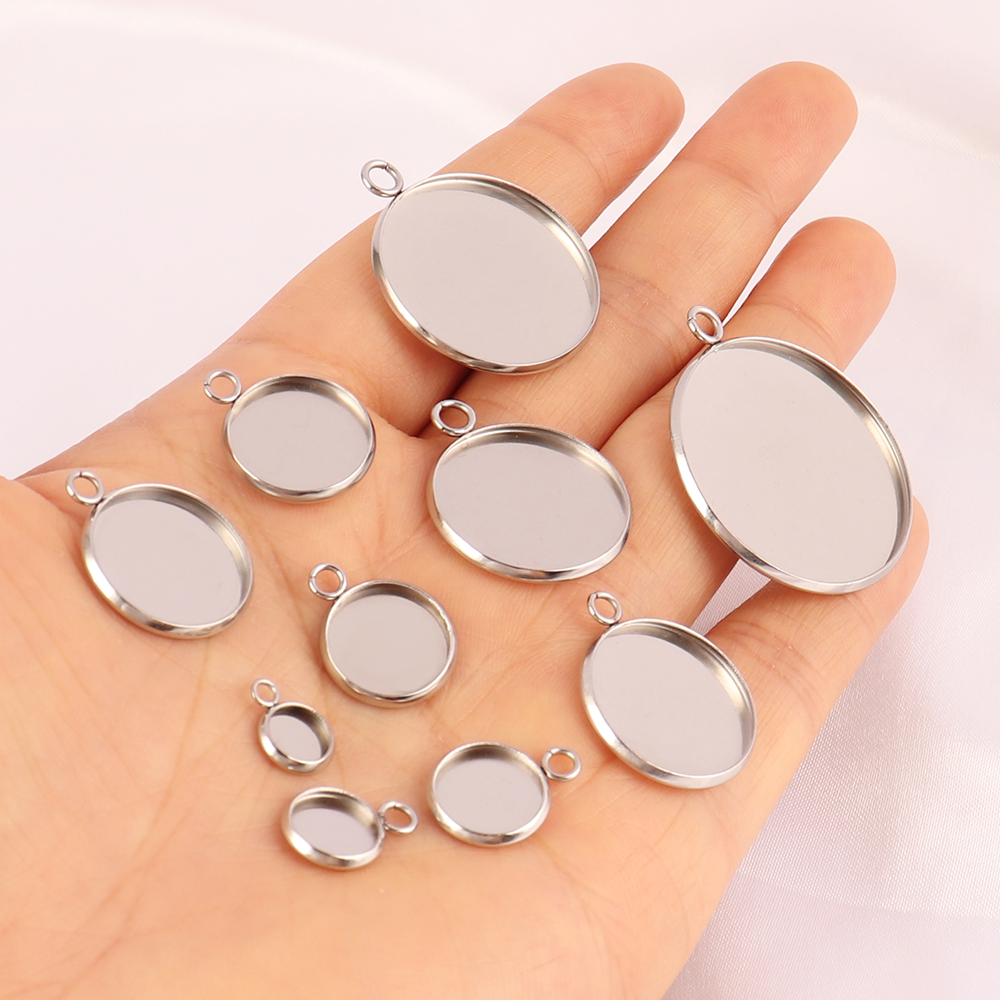 10 шт., кабошон из нержавеющей – обзор и цена Bezels Set Pendant