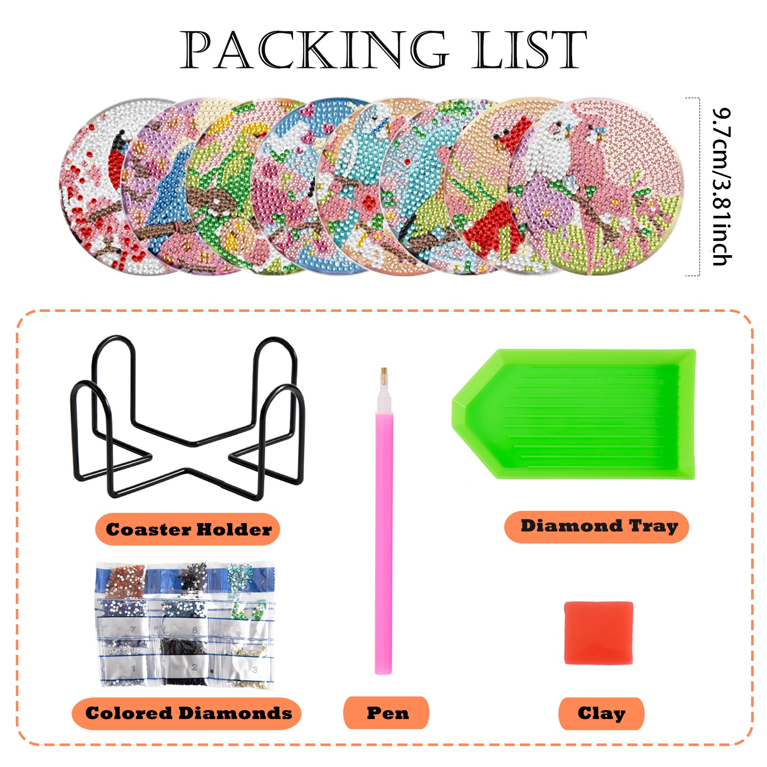 Набор из 8 подставок для стака – обзор и цена Resin Craft Kit