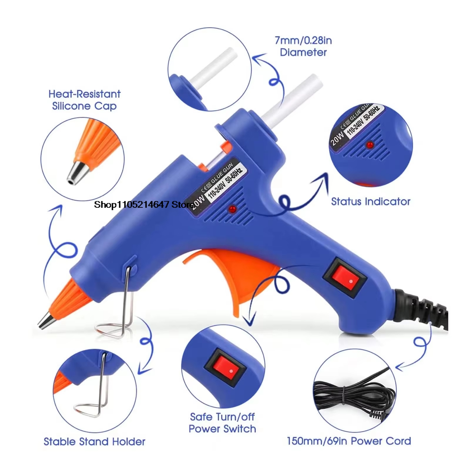 Пистолет для термоплавкого кле – обзор и цена Heat Gun Small
