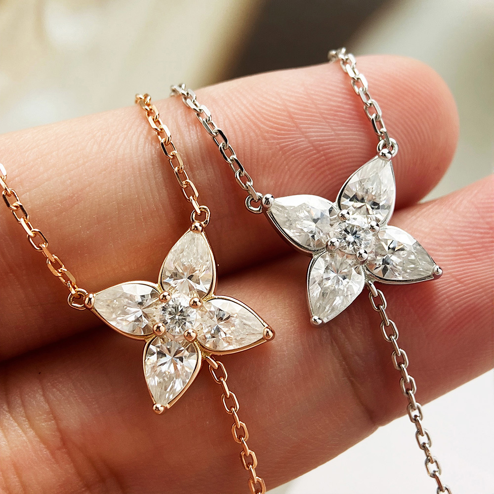 Колье-подвеска с муассанитом в – обзор и цена Bezels Set Pendant